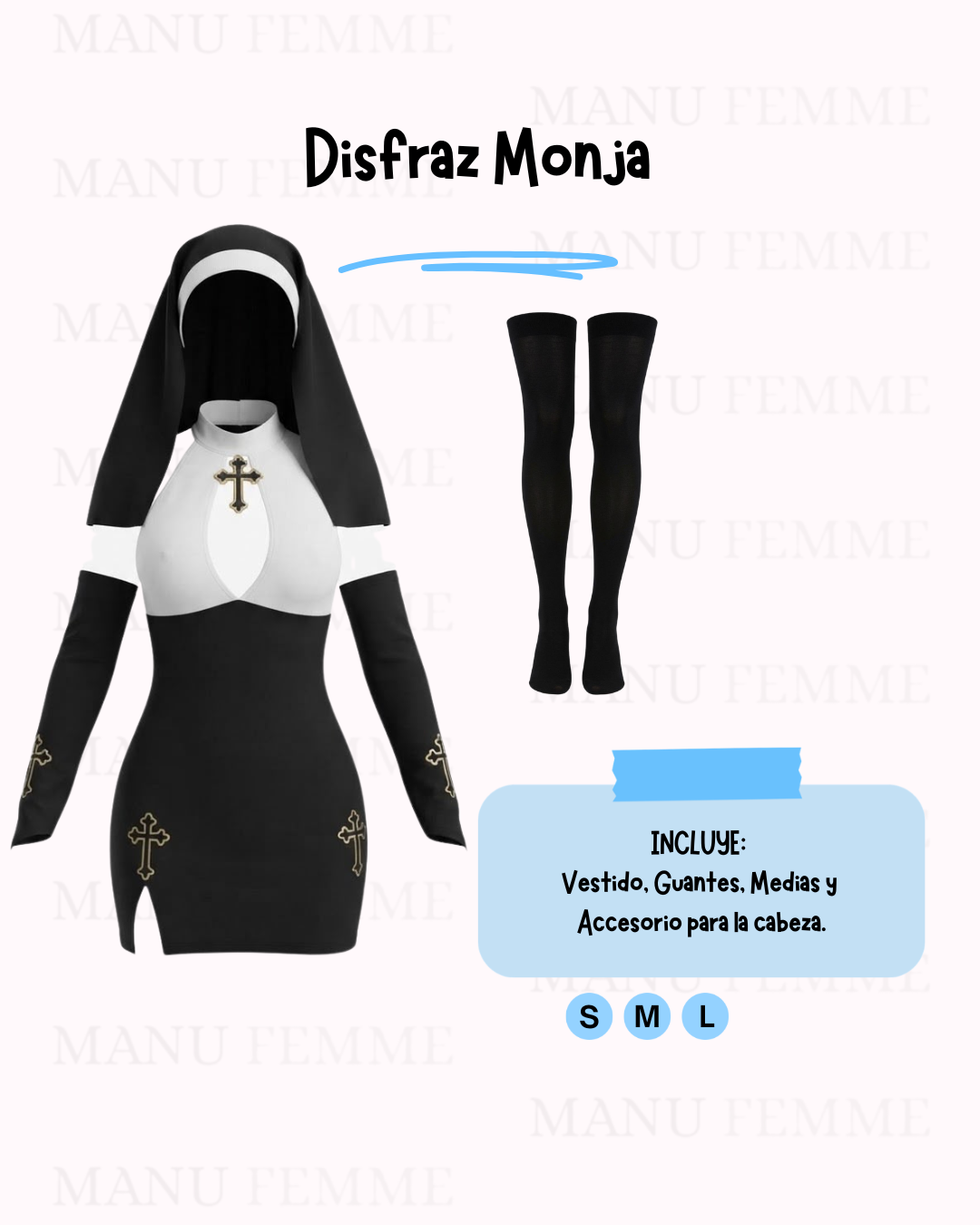 ✨Disfraz Monja✨