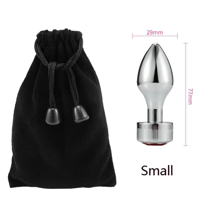 Plug Anal Ópalo Naranja y rojo