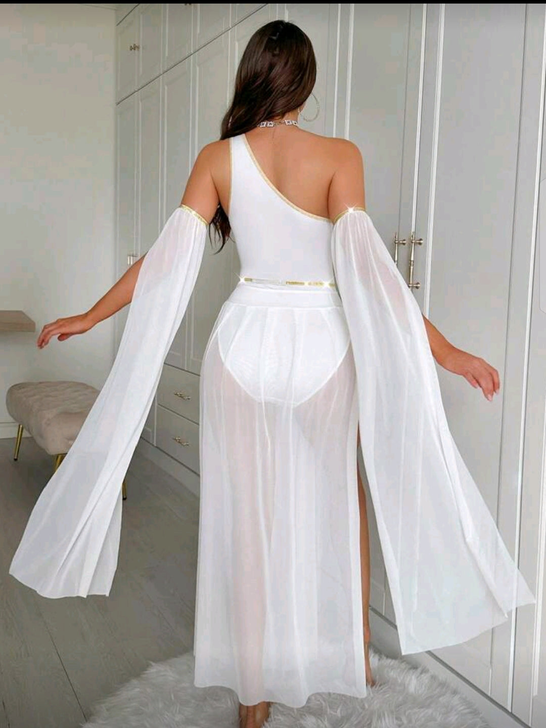 Diosa griega blanca talla S
