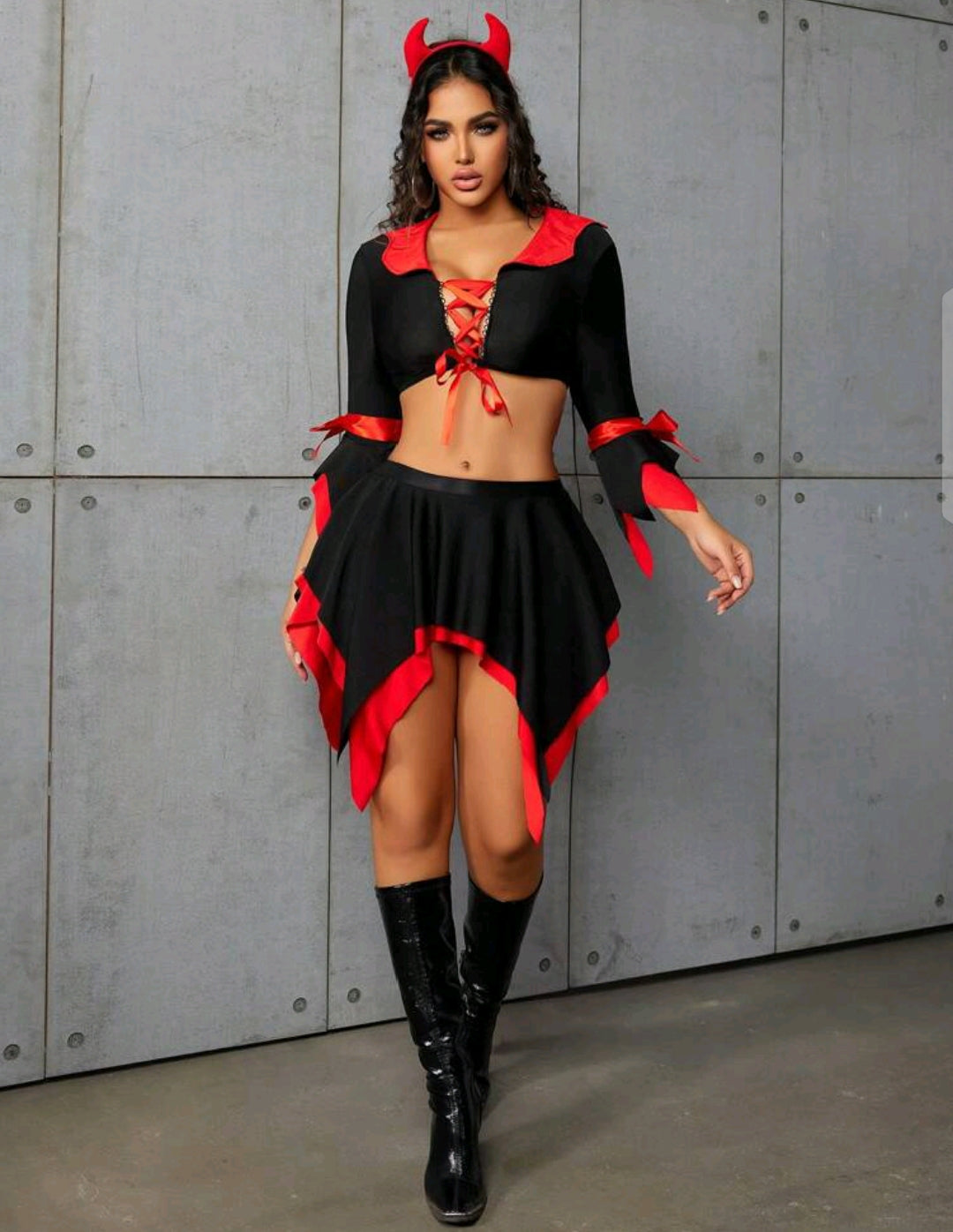 Disfraz diabla falda talla S- L