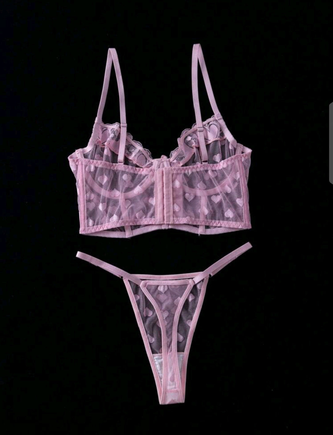 Conjunto rosa dos piezas talla (S)