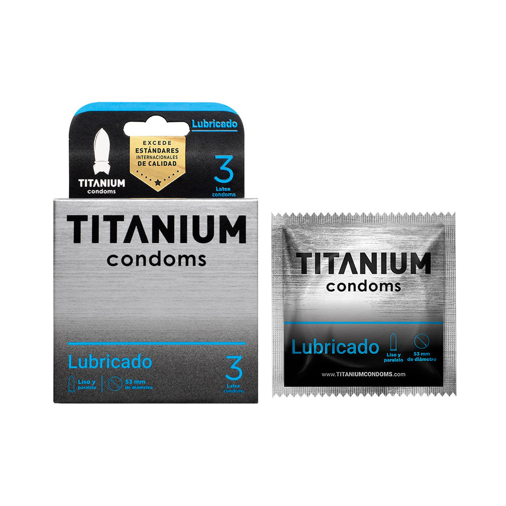 Condones Titanium Lubricados x3