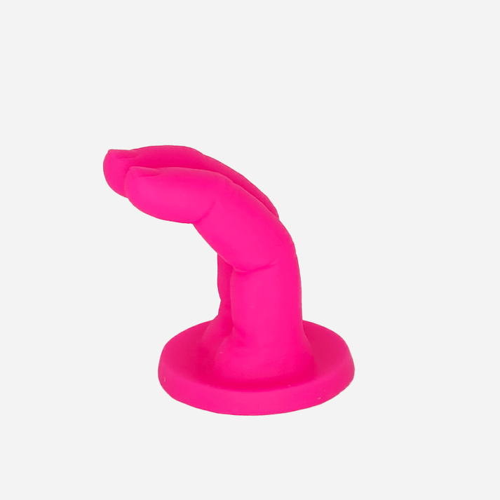 Dildo Fantasía de Silicona en Forma de 2 Dedos 9cm