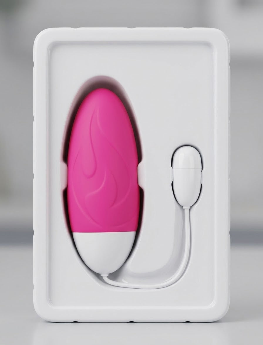 HUEVO VIBRADOR CON CONTROL CON CABLE - FUCSIA CAJA DETERIORADA