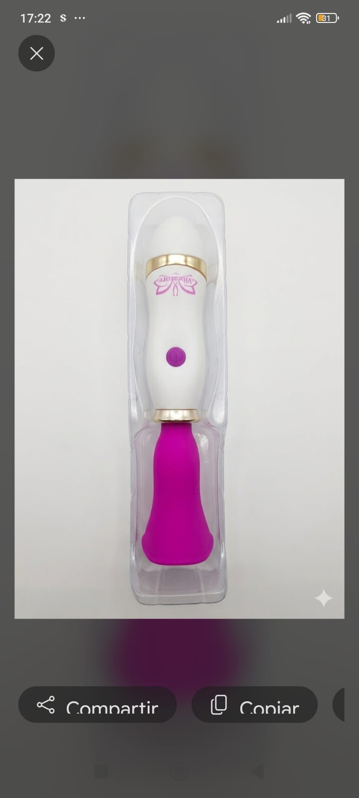 Masajeador Personal Blanco y Fucsia