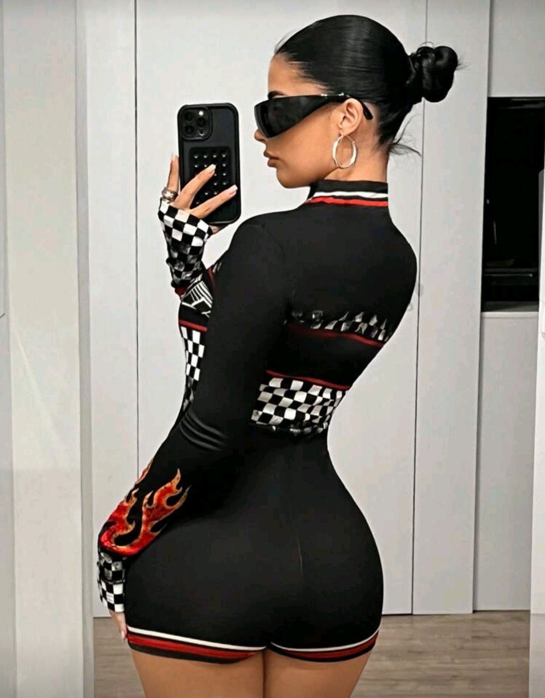 Disfraz F1 Negro talla ( M)