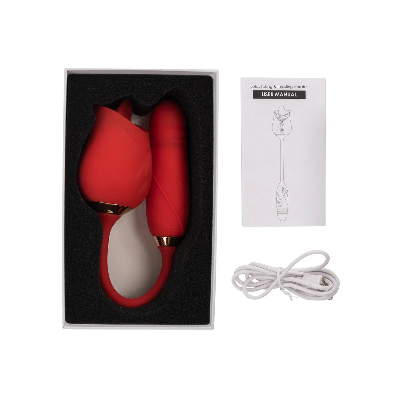 Vibrador con Bala Lotus Rojo CamToyz