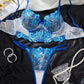 Conjunto Lencería Corset Azul (S)