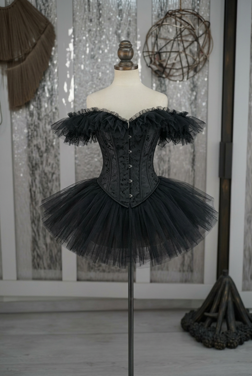 ✨Disfraz Coneja Negra Corset ✨ (M)