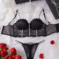 Conjunto Lencería Corset Negro (M)