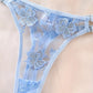 Conjunto Lencería Corset Celeste (M)