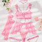 Conjunto Lencería Princesa Rosado (S)