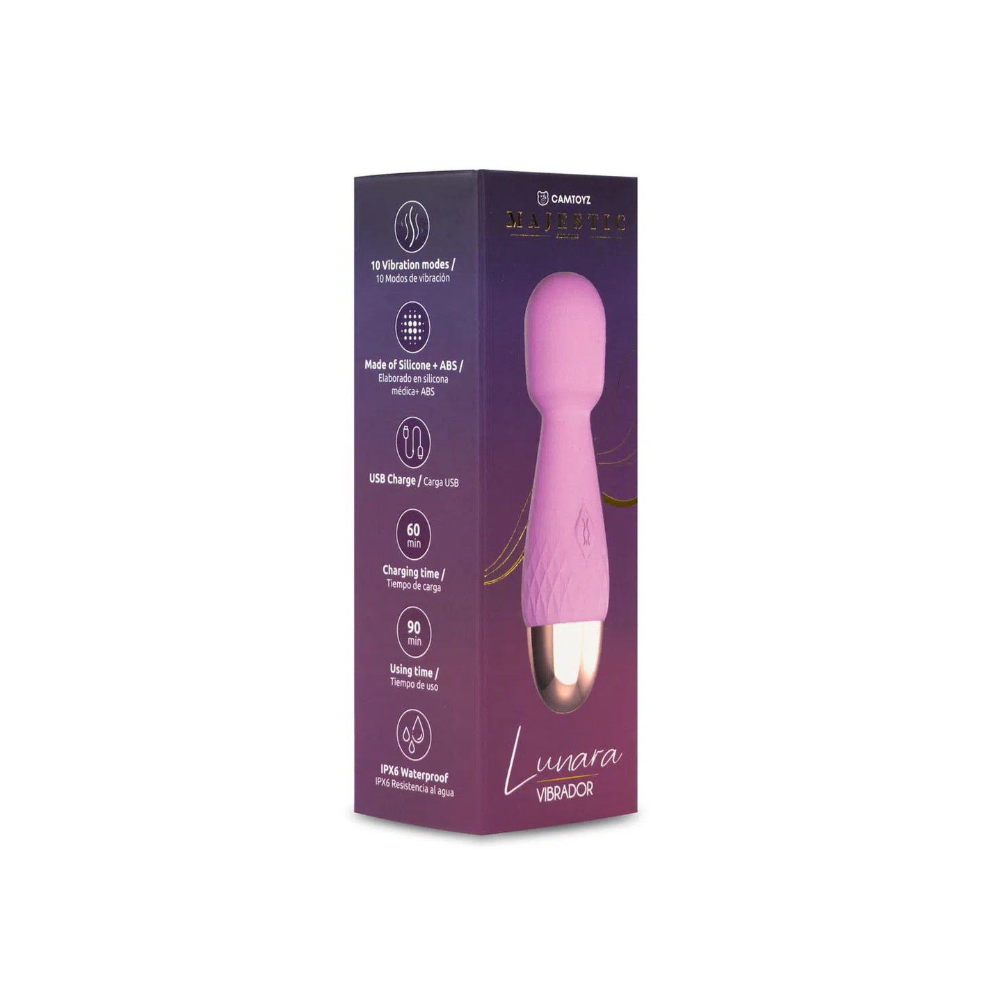 Vibrador Mini Hitachi Lunara Lila CamToyz