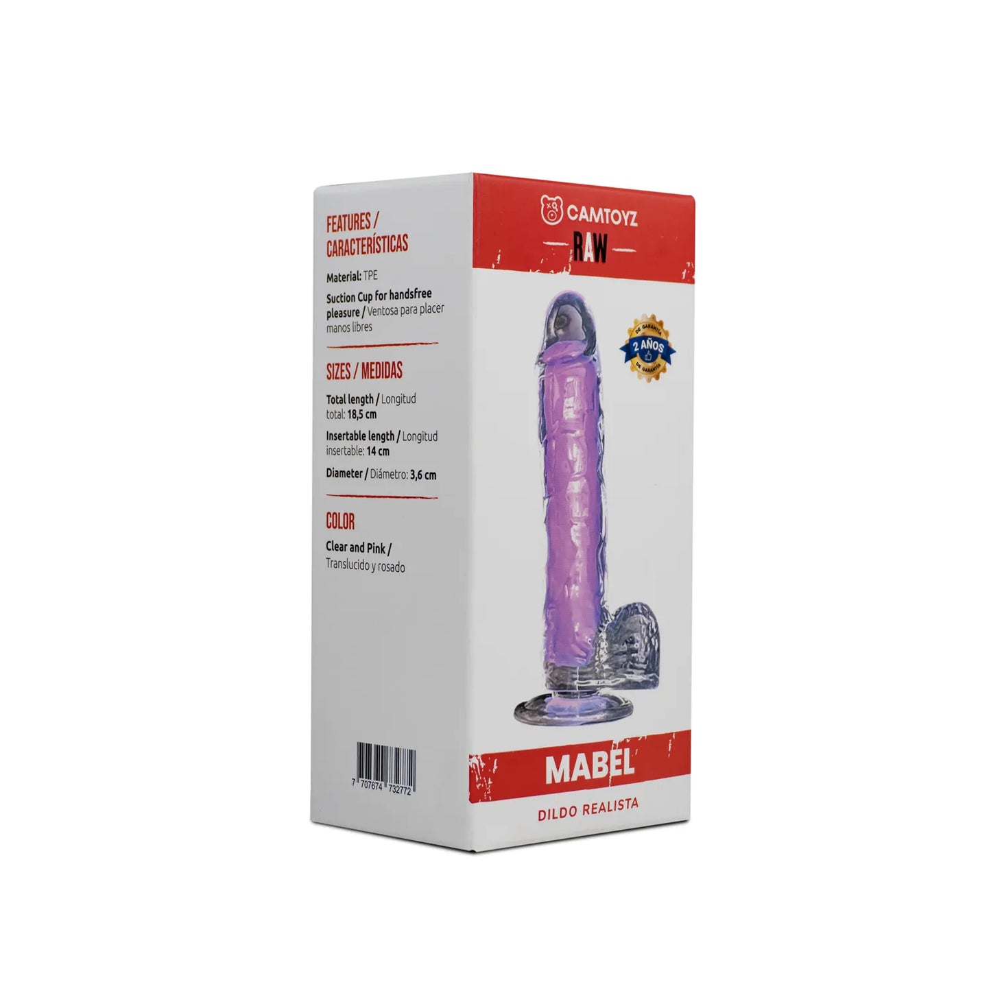 Raw Dildo Realista Mabel Rosado CamToyz