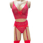 Conjunto Liguero Rojo Promo (con medias)