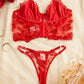 Conjunto Lencería Corset Rojo (M)