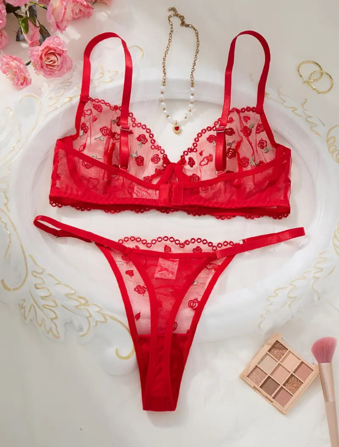 Conjunto Lencería Rojo (S)