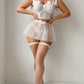 Conjunto Faldita Blanco con Medias S-M