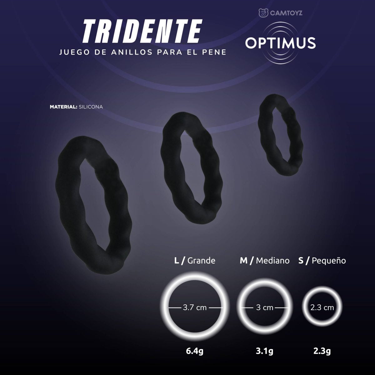 Anillos Para el Pene Tridente Optimus CamToyz