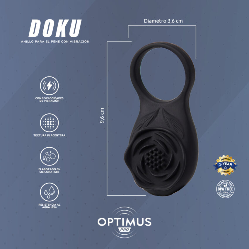 Anillo Vibrador Doku Optimus Pro Con App Camtoyz
