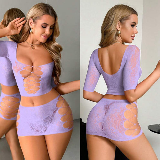 Malla Conjunto Lila (Solo la Malla)