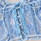 Conjunto Lencería Corset Celeste (M)