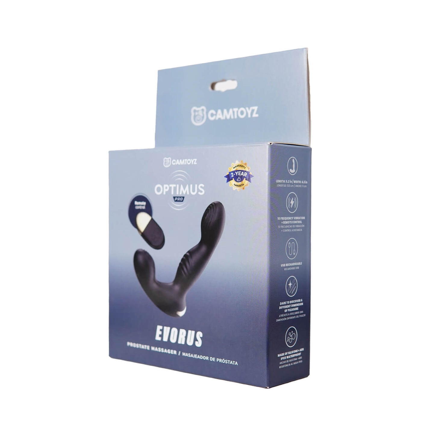 Estimulador de Prostata Evorus Optimus Pro CamToyz