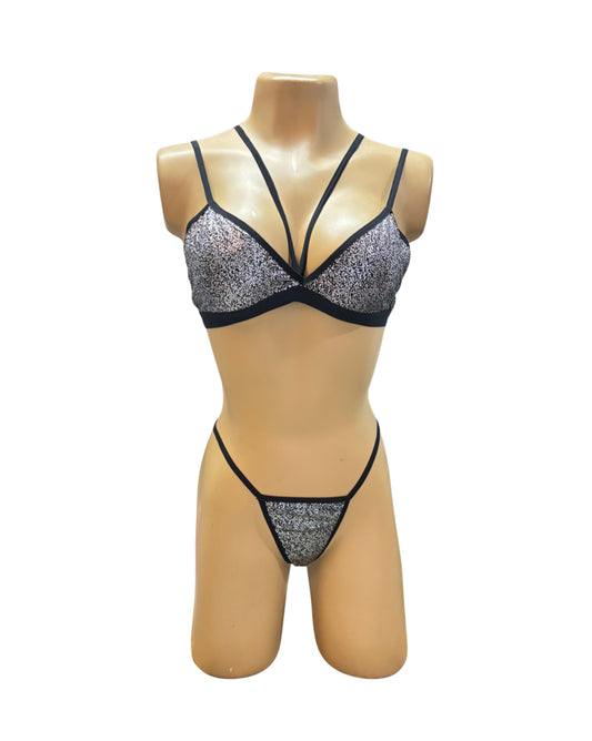 Conjunto Promo Negro con Plateado