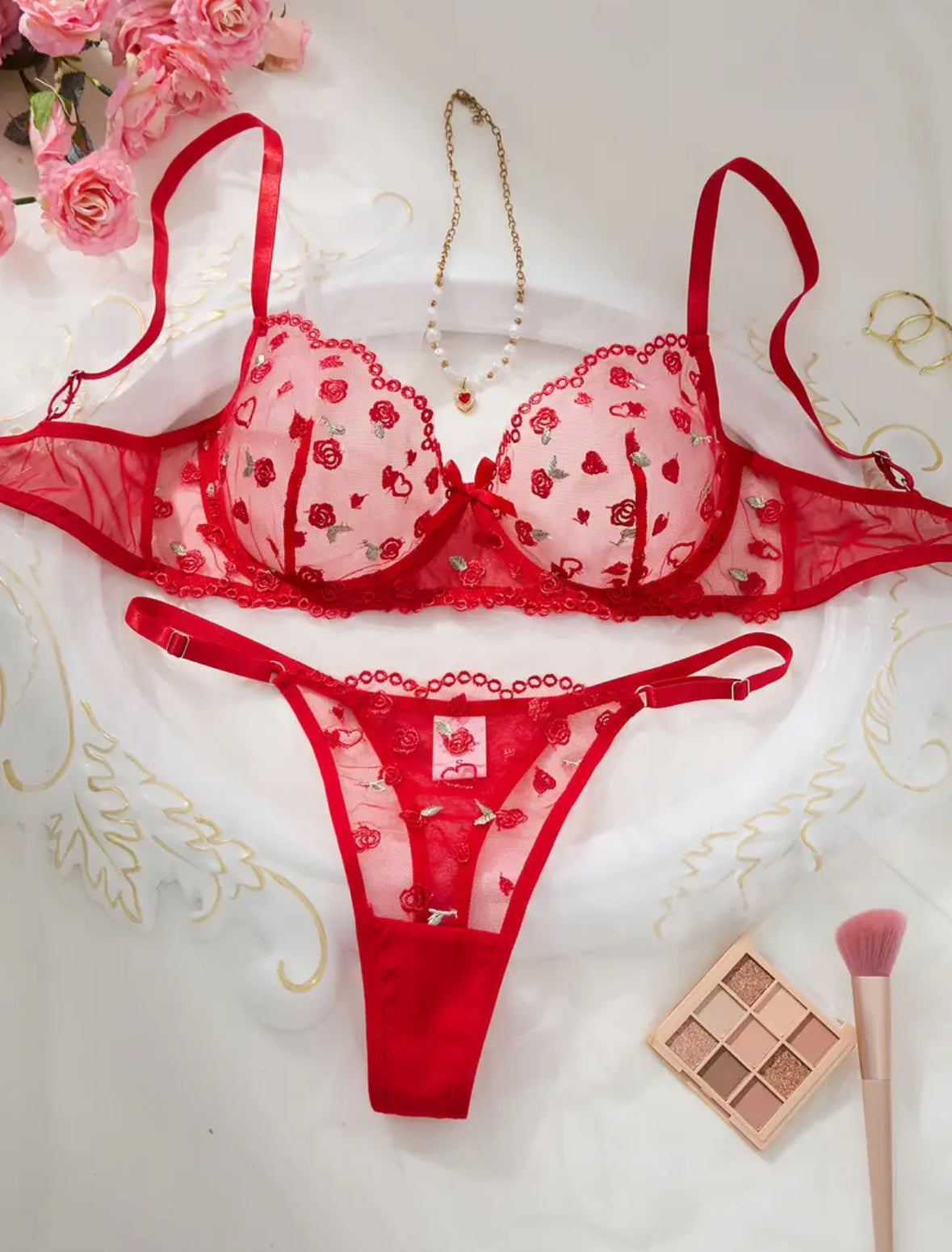 Conjunto Lencería Rojo (S)