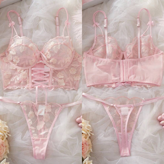 Conjunto Corset Palo de Rosa S-M