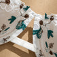 Conjunto Lencería Blanco Flores (S)