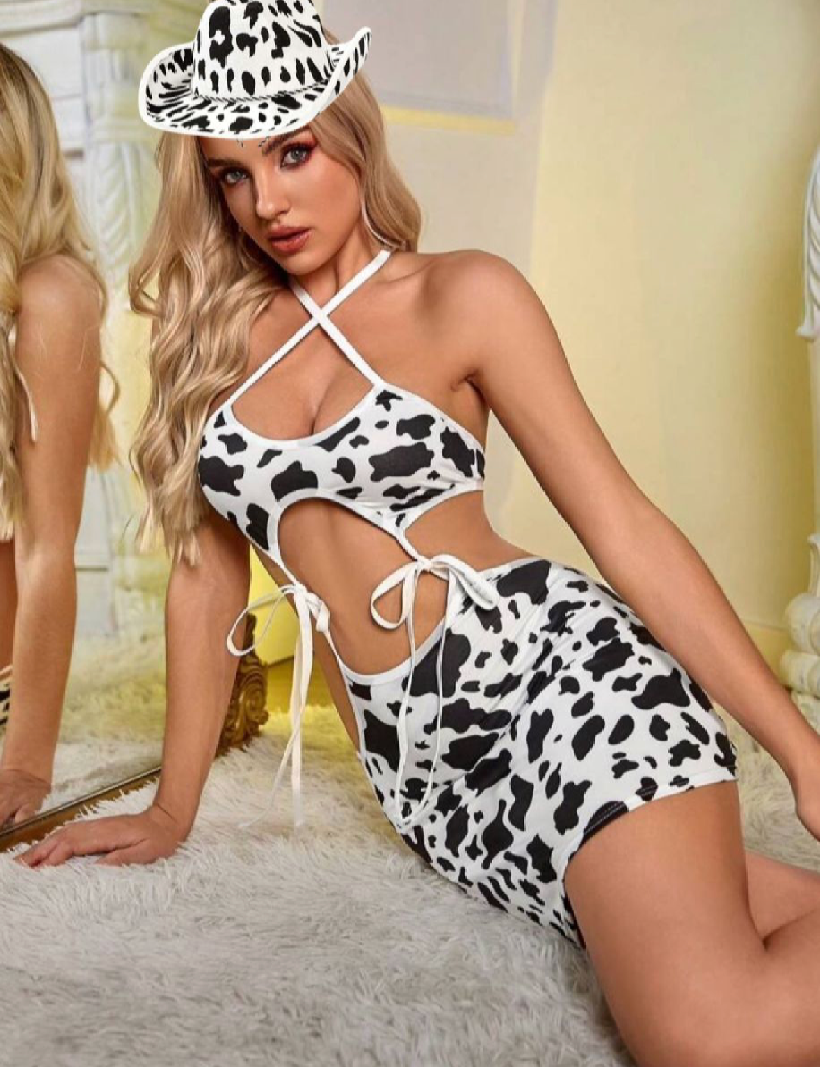 💗Disfraz Vestido de Vaquita (S-M-L)💗