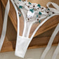 Conjunto Lencería Blanco Flores (S)