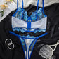 Conjunto Lencería Corset Azul (S)