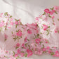 Conjunto Lencería Liguero Rosa Flores (S)