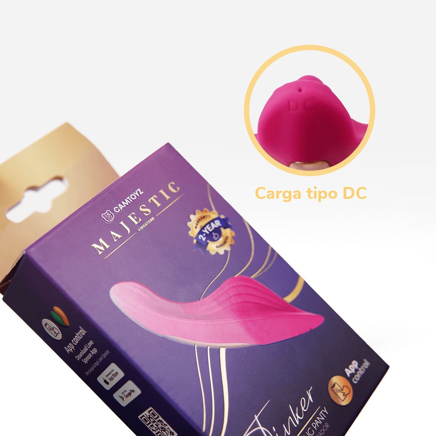 Vibrador Para Panty Tinker Majestic Con App CamToyz