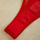 Conjunto Lencería Liguero Rojo Moños (S)
