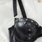 Conjunto LenceríaLiguero Tipo cuero Negro (M)