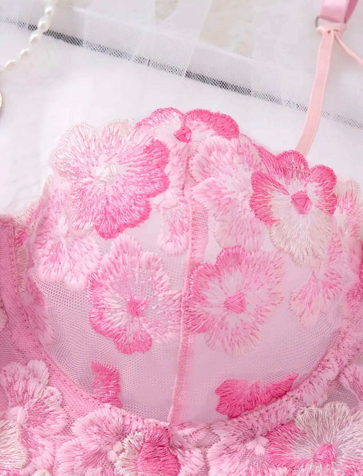 Conjunto Lencería Rosado (S)
