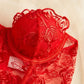 Conjunto Lencería Corset Rojo (M)