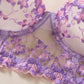 Conjunto Lencería Corset Lila Floral (M)