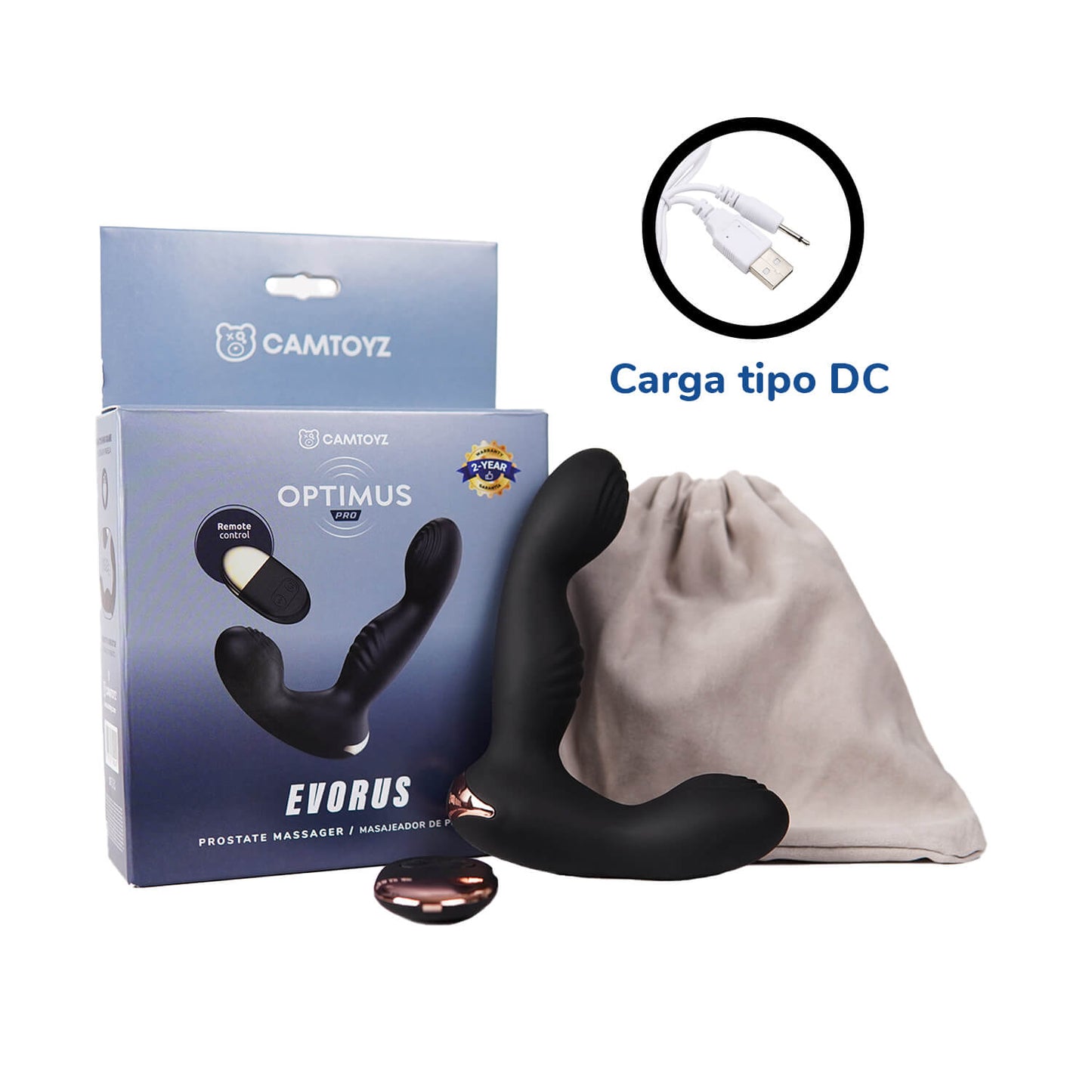 Estimulador de Prostata Evorus Optimus Pro CamToyz