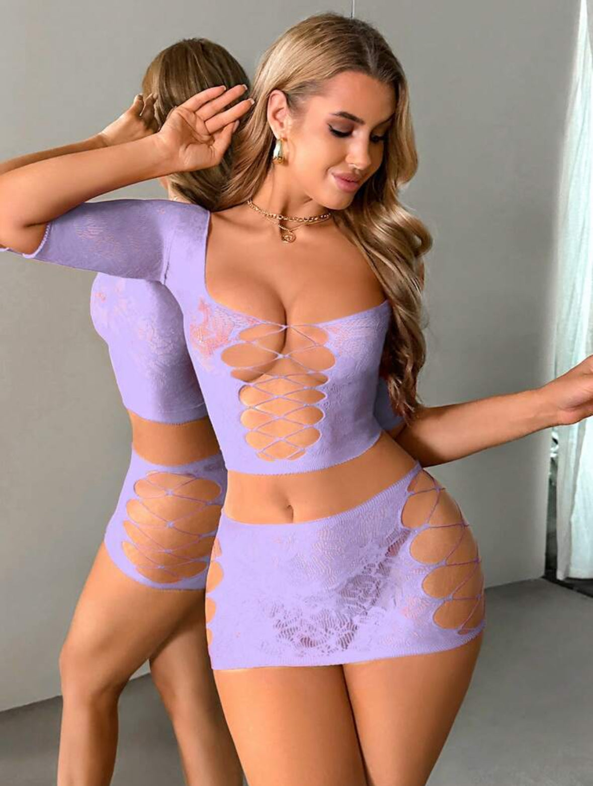 Malla Conjunto Lila (Solo la Malla)