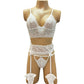 Conjunto Liguero Blanco Promo (con medias)