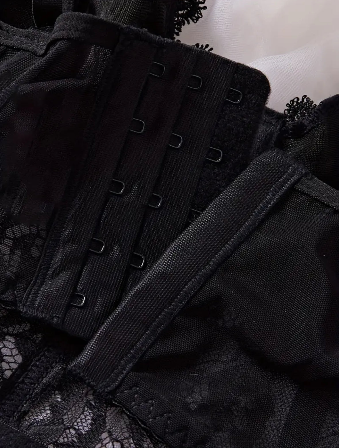 Conjunto Lencería Corset Negro (M)