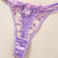 Conjunto Lencería Corset Lila Floral (M)