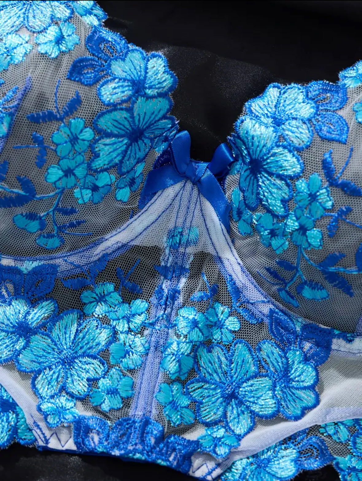 Conjunto Lencería Corset Azul (S)