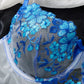 Conjunto Lencería Corset Azul (S)