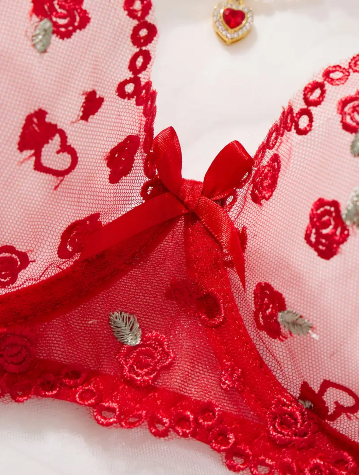 Conjunto Lencería Rojo (S)