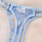 Conjunto Lencería Corset Celeste (M)